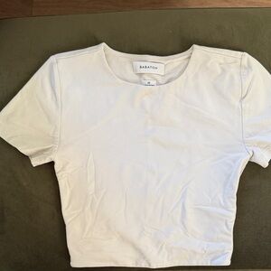 Babaton Off-White Short Sleeve Tee